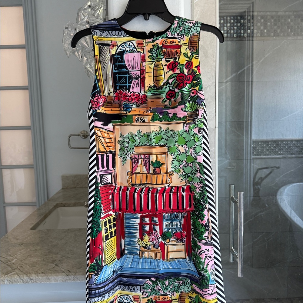Alice + Olivia Coley Printed Sleeveless Mini Dress - Picture 3 of 12
